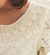 Catalina Ivory Lace Top