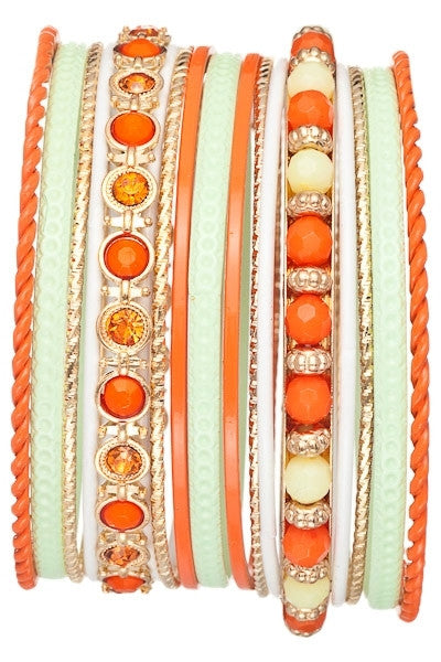 Queensbury Orange Bangles