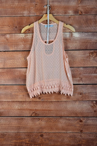 Cecina Crochet Lace Tank