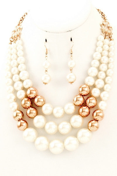 Ashton Pearl Necklace & Earrings