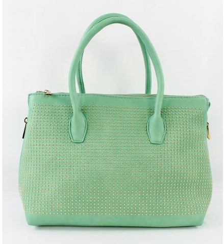 Valdina Satchel Handbag in Mint