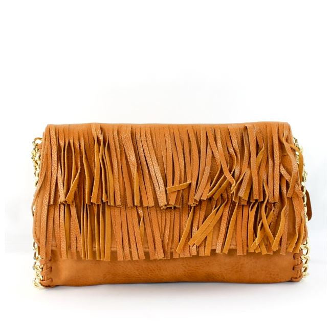 Sheila Fringe Clutch