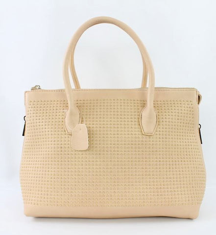 Valdina Satchel Handbag in Beige