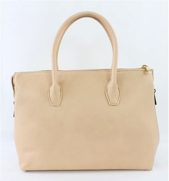 Valdina Satchel Handbag in Beige