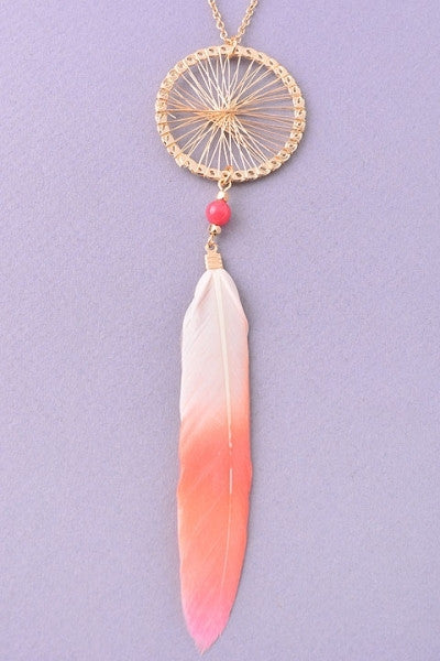 Dreamcatcher Layered Necklace & Earrings
