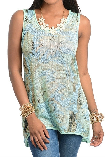 Mint Palm Tunic