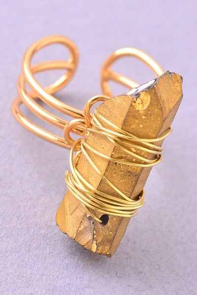 Gold Stone Ring