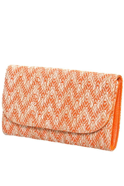 Elenda Zig Zag Clutch