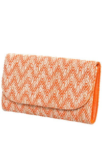 Elenda Zig Zag Clutch