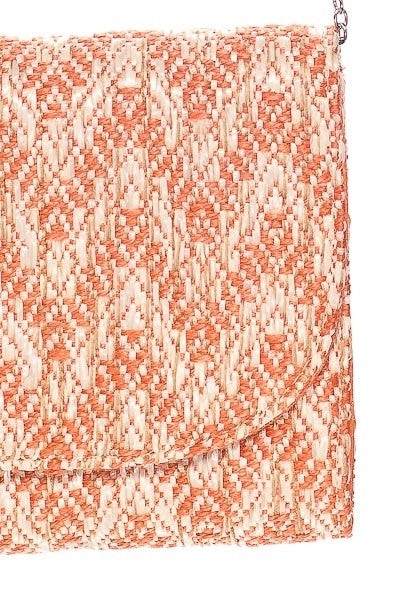 Elenda Zig Zag Clutch