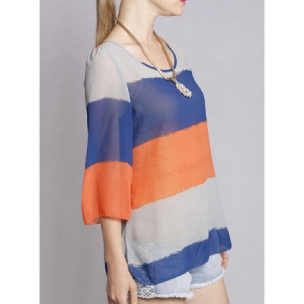 Alexandria Striped Blouse