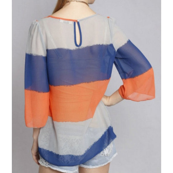 Alexandria Striped Blouse